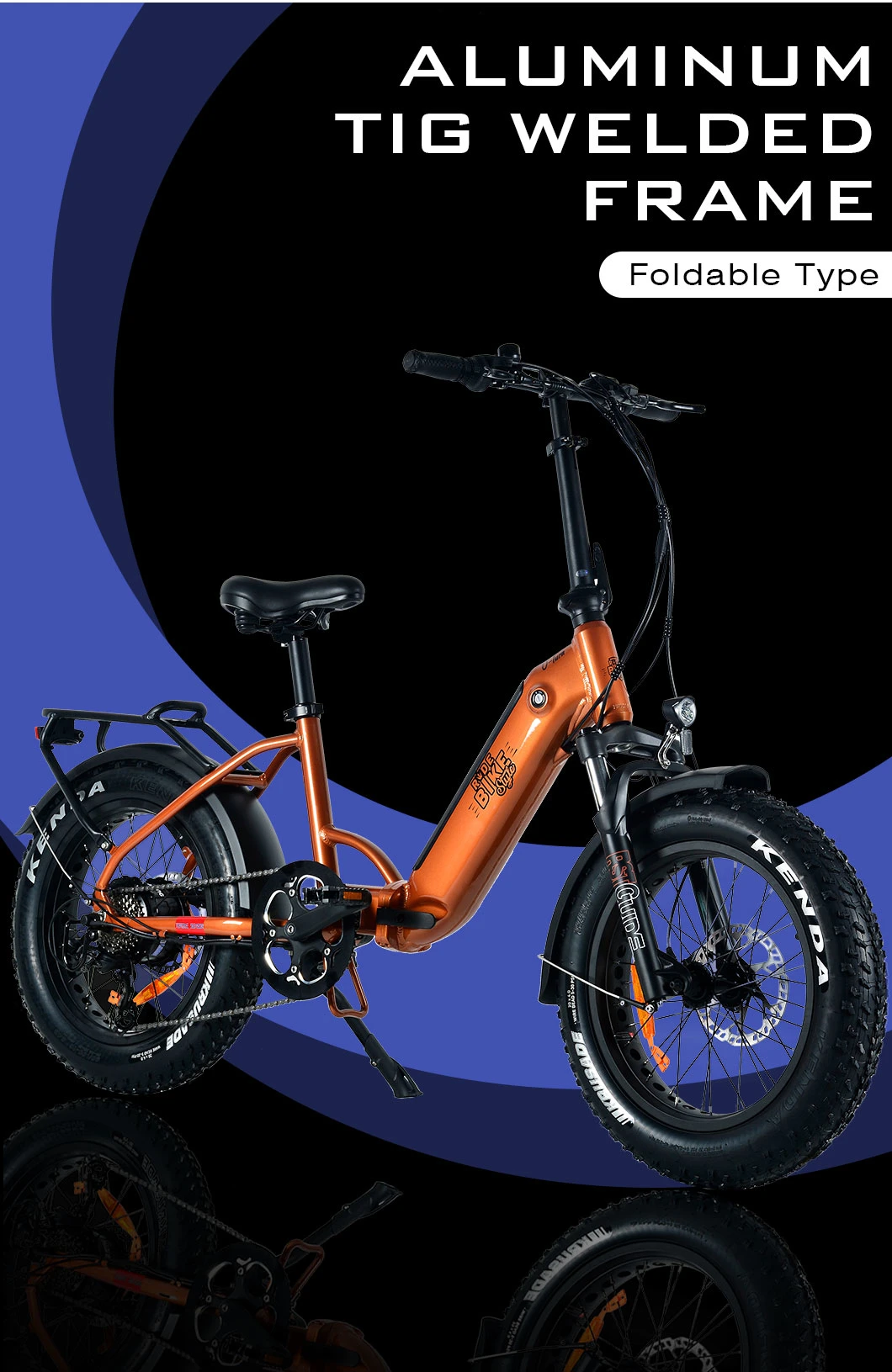 48V 14ah Li-ion Removalbe Electric Bike Folding Al Frame