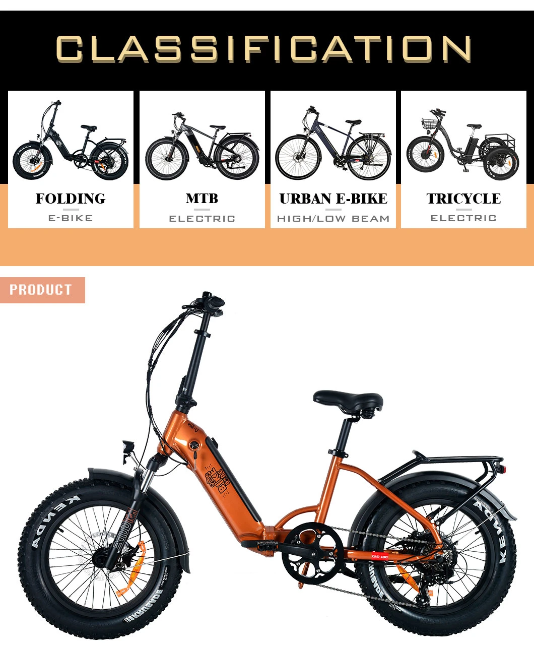 48V 14ah Li-ion Removalbe Electric Bike Folding Al Frame